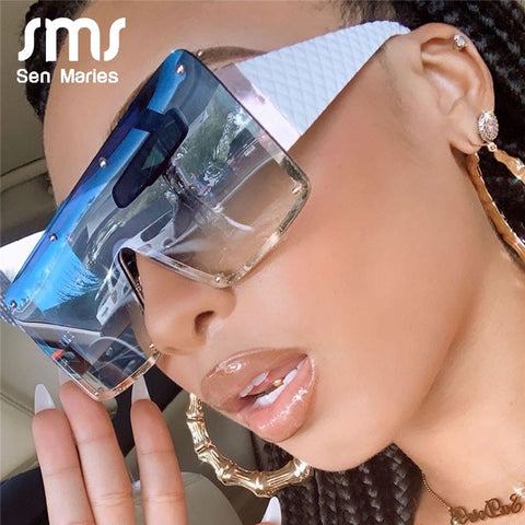 Oversized Metal Frame Vintage Glasses