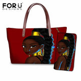 Handbag Black Afro Girls Printing Handbags