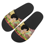 Black Art African Girl Printing Slide Slipper