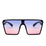 Oversized Square Sunglasses Retro Gradient Big Frame Sun Glasses