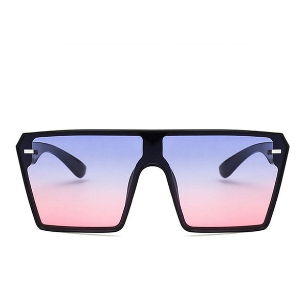 Oversized Square Sunglasses Retro Gradient Big Frame Sun Glasses