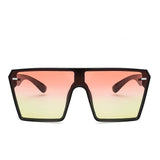Oversized Square Sunglasses Retro Gradient Big Frame Sun Glasses