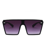 Oversized Square Sunglasses Retro Gradient Big Frame Sun Glasses