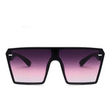 Oversized Square Sunglasses Retro Gradient Big Frame Sun Glasses
