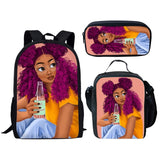 Black Girl Magic Melanin Prints Book Bag