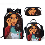 Black Girl Magic Melanin Prints Book Bag