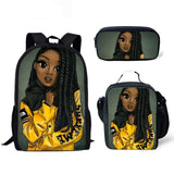Black Girl Magic Melanin Prints Book Bag