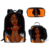 Black Girl Magic Melanin Prints Book Bag