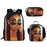 Black Girl Magic Melanin Prints Book Bag