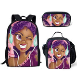 Black Girl Magic Melanin Prints Book Bag