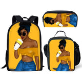 Black Girl Magic Melanin Prints Book Bag