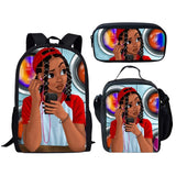 Black Girl Magic Melanin Prints Book Bag