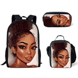 Black Girl Magic Melanin Prints Book Bag