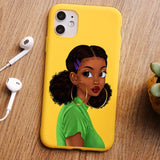 Black Girl Magic Melanin Poppin Queen art phone Case