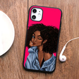 Black Girl Magic Melanin Poppin Queen art phone Case