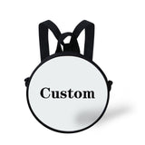 FORUDESIGNS Queen School Bags for Girls Boys Black Girls Magic Melanin Poppin Pattern Kids Backpacks Cute Round Bag