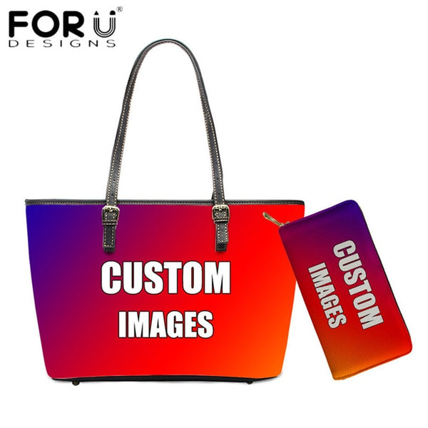 FORUDESIGNS New Fashion Flower Style Bags for Women 3D Beauty Plumeria Pattern PU Handbags Zipper Waterproof Shoulder Bag Purses