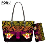 FORUDESIGNS New Fashion Flower Style Bags for Women 3D Beauty Plumeria Pattern PU Handbags Zipper Waterproof Shoulder Bag Purses