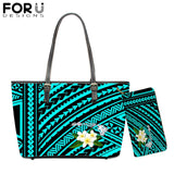 FORUDESIGNS New Fashion Flower Style Bags for Women 3D Beauty Plumeria Pattern PU Handbags Zipper Waterproof Shoulder Bag Purses