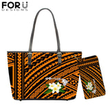 FORUDESIGNS New Fashion Flower Style Bags for Women 3D Beauty Plumeria Pattern PU Handbags Zipper Waterproof Shoulder Bag Purses