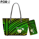 FORUDESIGNS New Fashion Flower Style Bags for Women 3D Beauty Plumeria Pattern PU Handbags Zipper Waterproof Shoulder Bag Purses