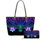 FORUDESIGNS New Fashion Flower Style Bags for Women 3D Beauty Plumeria Pattern PU Handbags Zipper Waterproof Shoulder Bag Purses