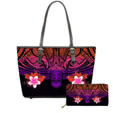 FORUDESIGNS New Fashion Flower Style Bags for Women 3D Beauty Plumeria Pattern PU Handbags Zipper Waterproof Shoulder Bag Purses