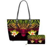 FORUDESIGNS New Fashion Flower Style Bags for Women 3D Beauty Plumeria Pattern PU Handbags Zipper Waterproof Shoulder Bag Purses
