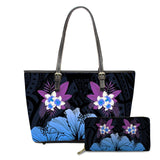 FORUDESIGNS New Fashion Flower Style Bags for Women 3D Beauty Plumeria Pattern PU Handbags Zipper Waterproof Shoulder Bag Purses