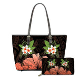 FORUDESIGNS New Fashion Flower Style Bags for Women 3D Beauty Plumeria Pattern PU Handbags Zipper Waterproof Shoulder Bag Purses