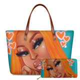 Handbag Black Afro Girls Printing Handbags