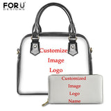 FORUDESIGNS Brand Designer 3D piano Pattern Ladies 2PCS Handbag&Purse Set Female Luxury Shoulder Tote Bags Femme Casual Had Bags