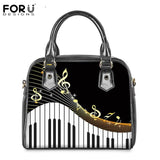 FORUDESIGNS Brand Designer 3D piano Pattern Ladies 2PCS Handbag&Purse Set Female Luxury Shoulder Tote Bags Femme Casual Had Bags
