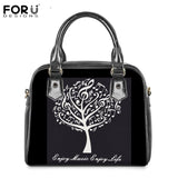 FORUDESIGNS Brand Designer 3D piano Pattern Ladies 2PCS Handbag&Purse Set Female Luxury Shoulder Tote Bags Femme Casual Had Bags