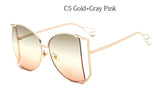Pearls Half Round Sunglasses