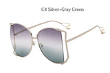 Pearls Half Round Sunglasses