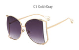 Pearls Half Round Sunglasses