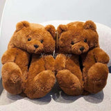 Teddy Bear Furry Flip Flop