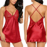 Women's Lace Satin Silk Sleepwear