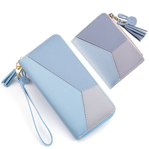 Zipper Coin Purse Lady Long Short Purses