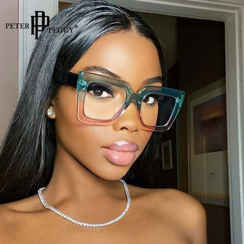 Vintage Oversize Square Glasses