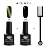 MEET ACROSS 3D/9D Chameleon Cat Eyes Gel Polish