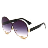 Big Frame  Hollowing Out  Sunglasses