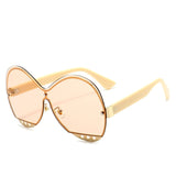 Big Frame  Hollowing Out  Sunglasses