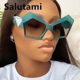 Unique Butterfly Square Cat Eye Sunglasses