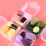 3pcs Makeup Blender Cosmetic Puff Makeup Sponge with Storage Box