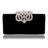Clutch evening bags Crown rhinestones