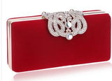 Clutch evening bags Crown rhinestones