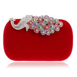 Clutch evening bags Crown rhinestones