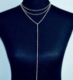 jewelry crystal stone Multiple layers choker necklace